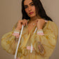 Organza jacket with hood