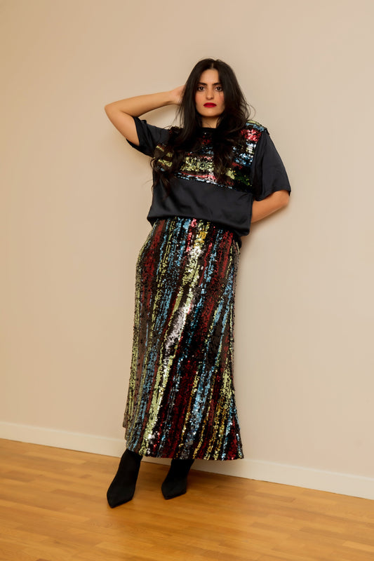 Sequin skirt
