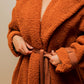 Manteau long en fausse fourrure