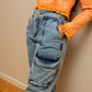 Skinny cargo jeans