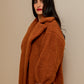 Manteau long en fausse fourrure