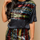Lined satin blouse
