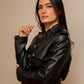 Biker leather jacket